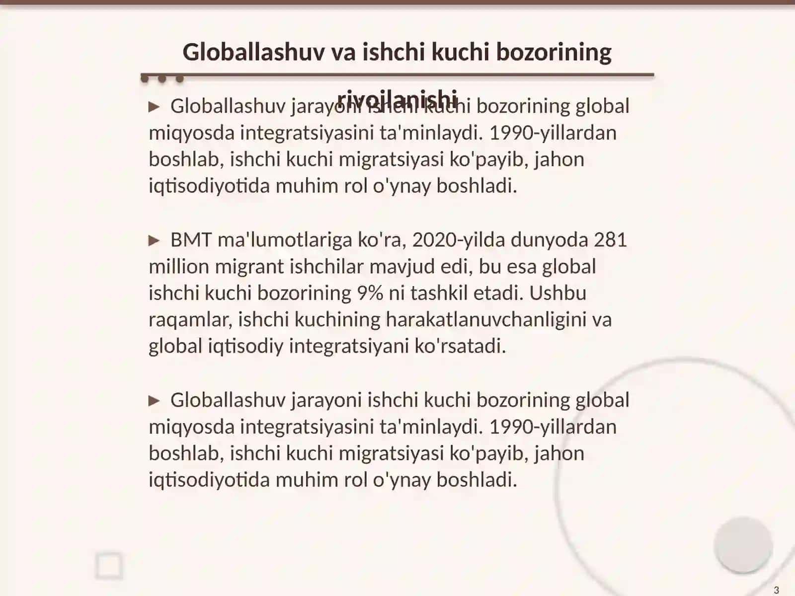Globallashuv sharoitida ishchi kuchi bozori va migratsiyasi muammolari 3