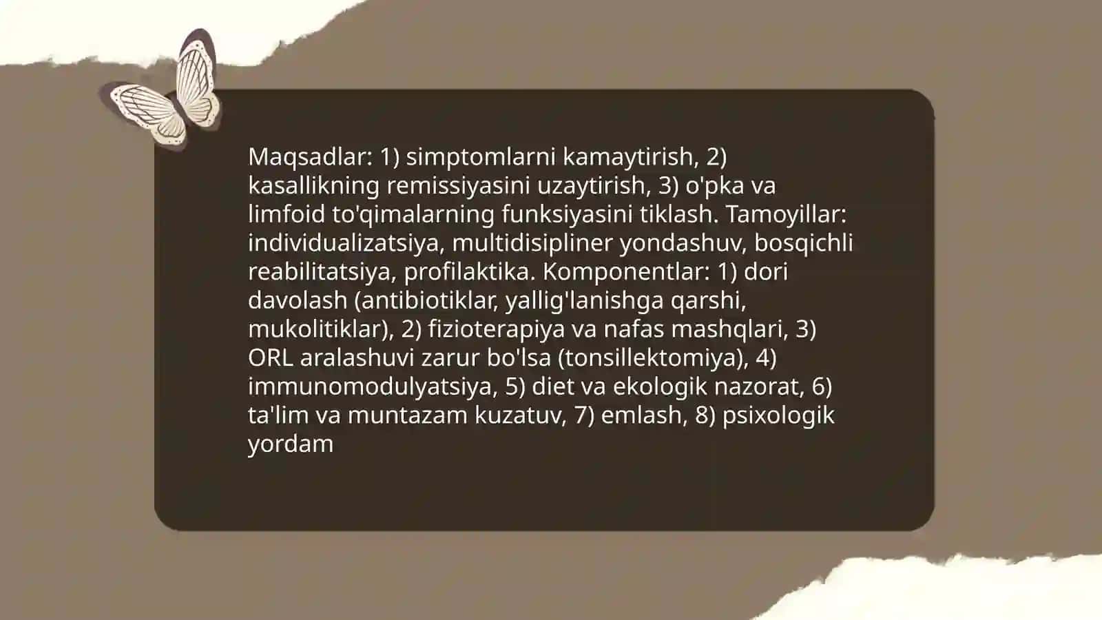 Bolalarda surunkali bronxit va surunkali tonzilitda reabilitatsiya konsepsiyasi 3