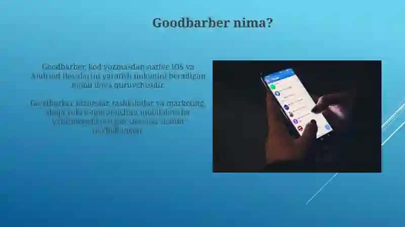 GoodBarber dasturi 3