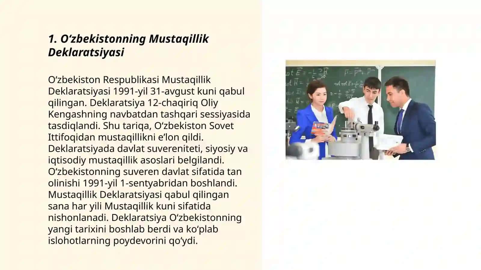 Oʻzbekistonning oʻziga xos istiqlol va taraqqiyot yoʻli 3