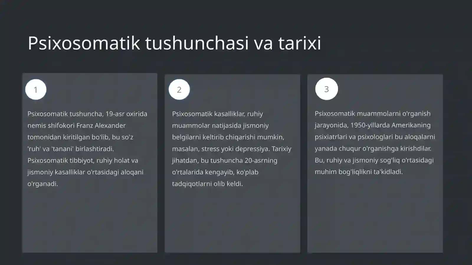 Psixosomatik aloqalar:nazariy asoslari 3