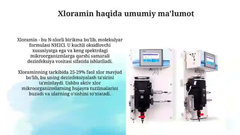 0,5% Xloramin eritmasini tayorlash va qo'llash bo'yicha qo'llanma 3