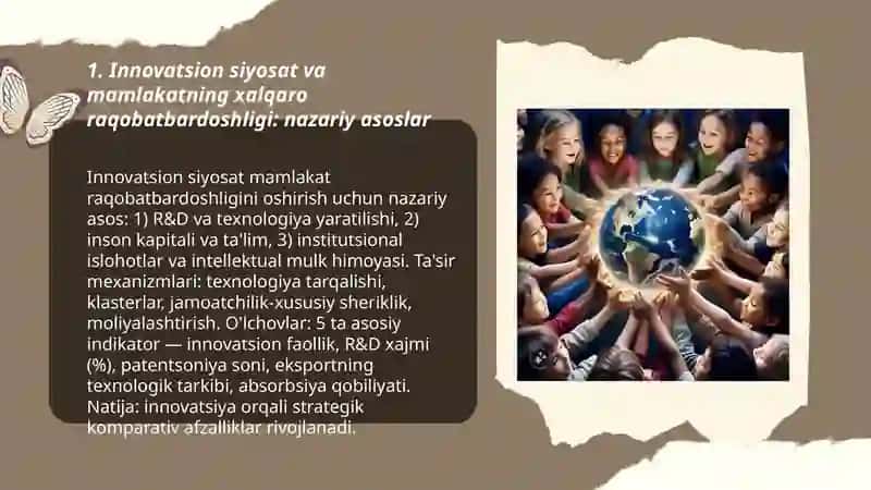 Innovatsion siyosat va mamlakatning xalqaro raqobatbardoshligi: nazariy asoslar 3