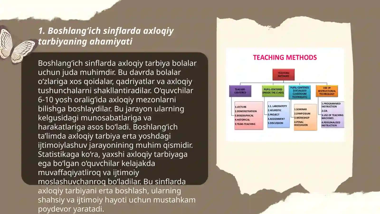 Boshlang‘ich sinflarda sinfdan tashqari ishlar axloqiy tarbiya boshlang‘ich sinflarda integratsiyalashgan taʼlimdan foydalanishning metodik xususiyatlari 3