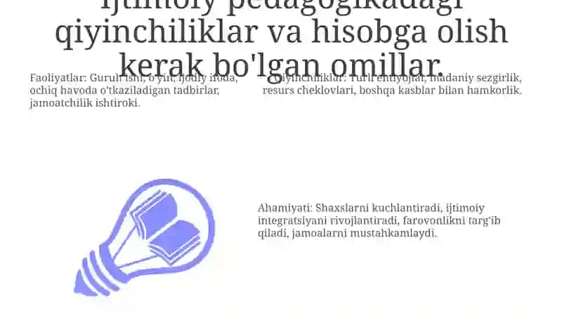 Ijtimoiy pedagogika faoliyatlarini amalga oshirish 3