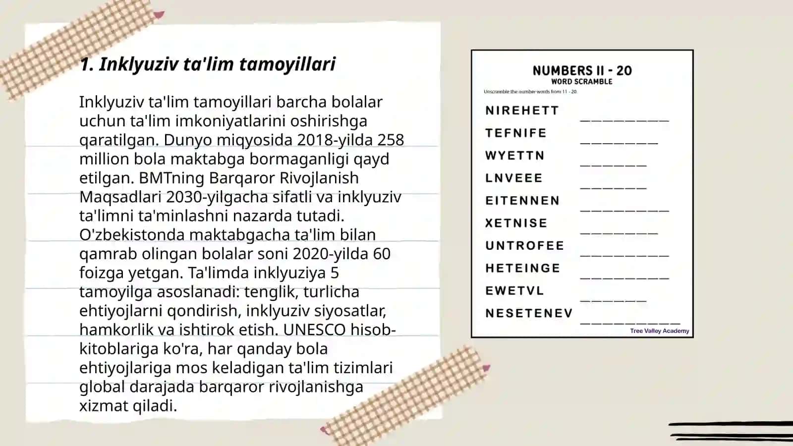 Turli darajadagi intellektual yetishmovchiligi bolgan bolalar uchun inklyuziv talim strategiyalari 3
