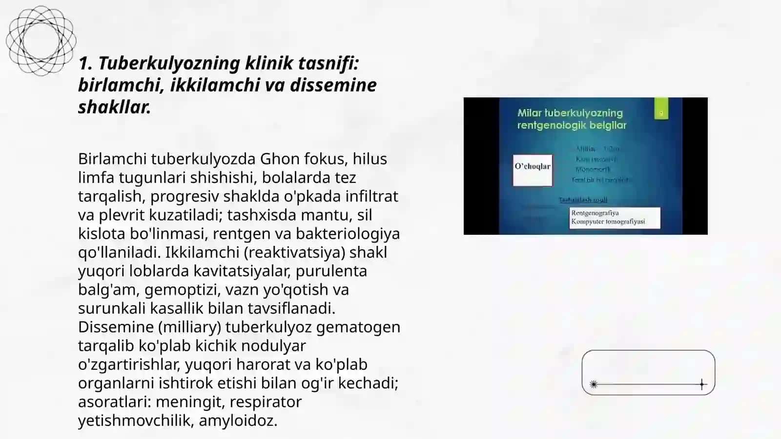 Tuberkulyozning klinik tasnifi 3