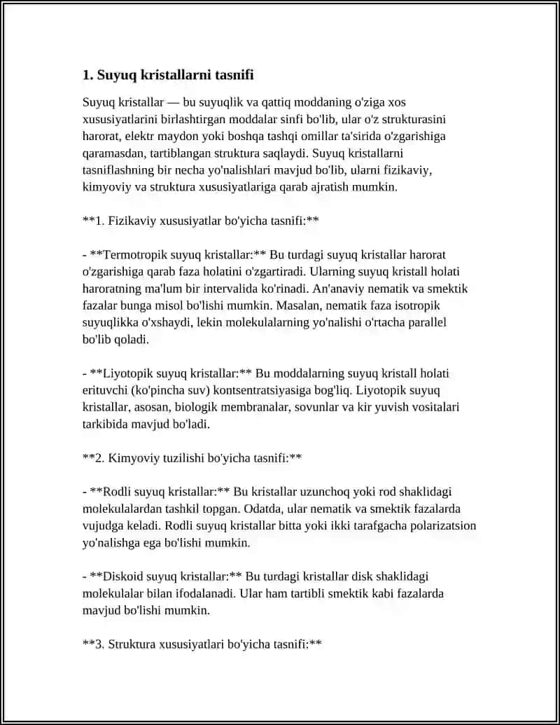 SUYUQ KRISTALLAR VA ULARNING XUSUSIYATLARI 3