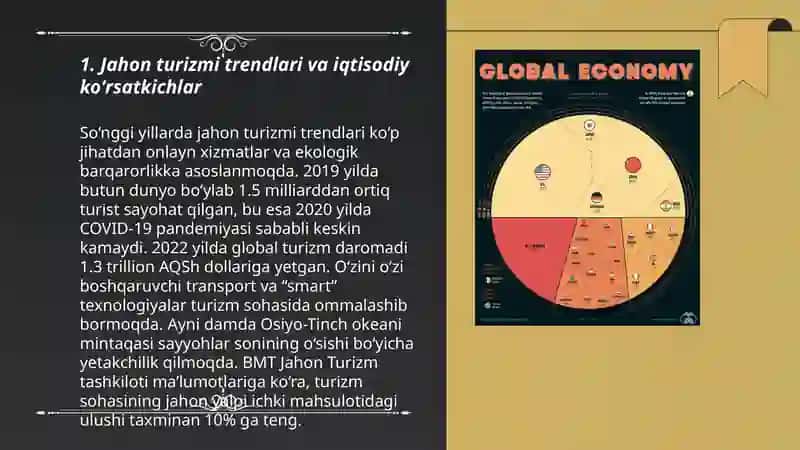 Turizim iqtisodiy koʻrsatgichlarin bashoratlash 3