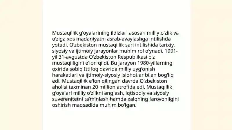 Mustaqillik gʻoyalarining tarixiy asoslari 3