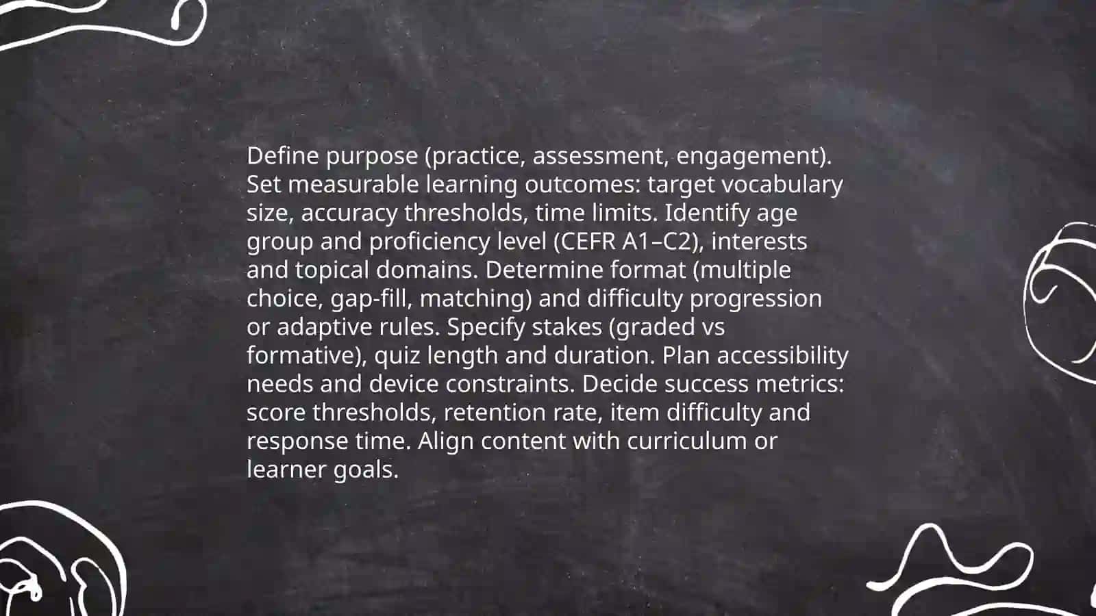 Word Quiz Planning 3