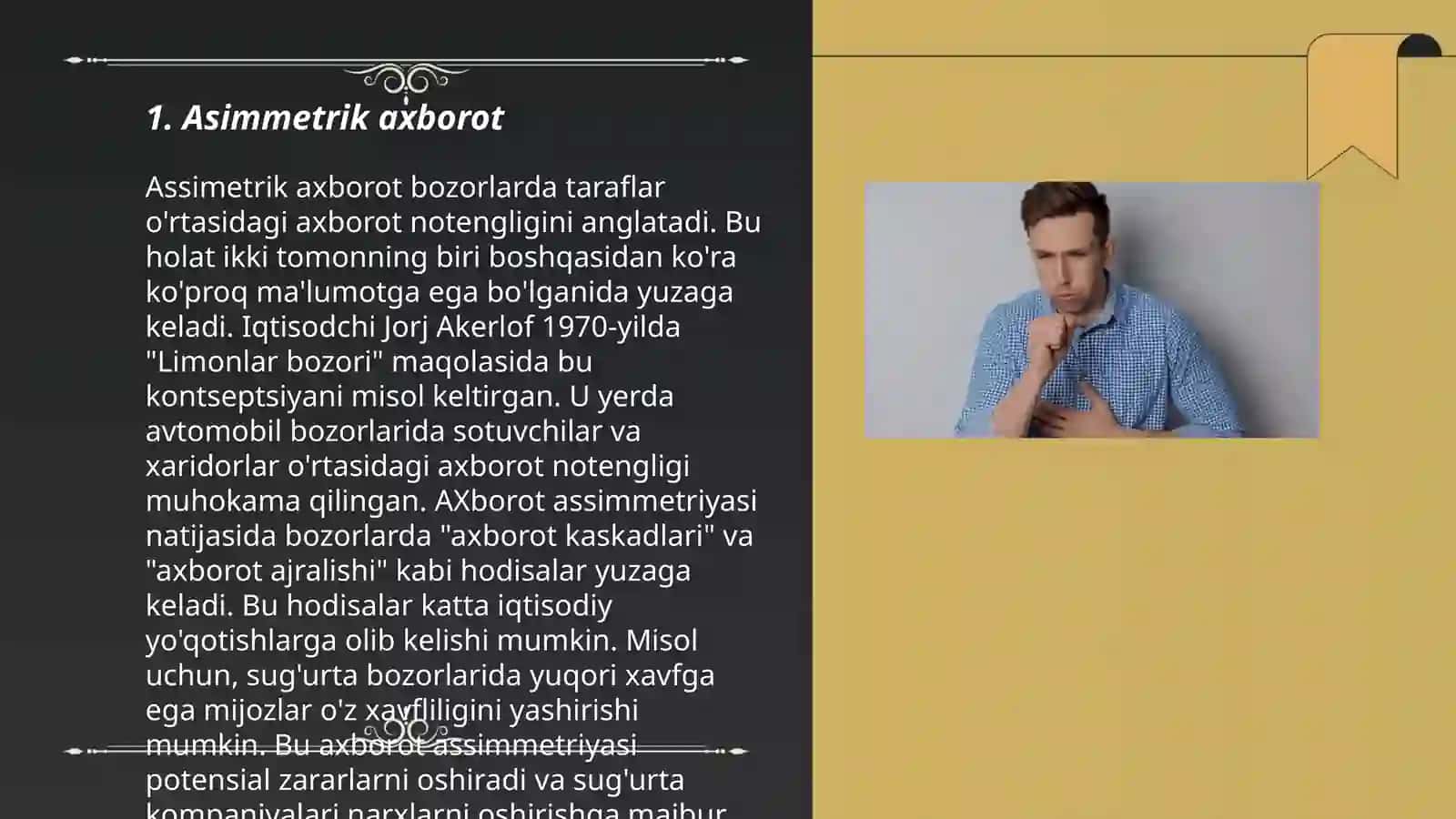 Asimmetrik axborot 3