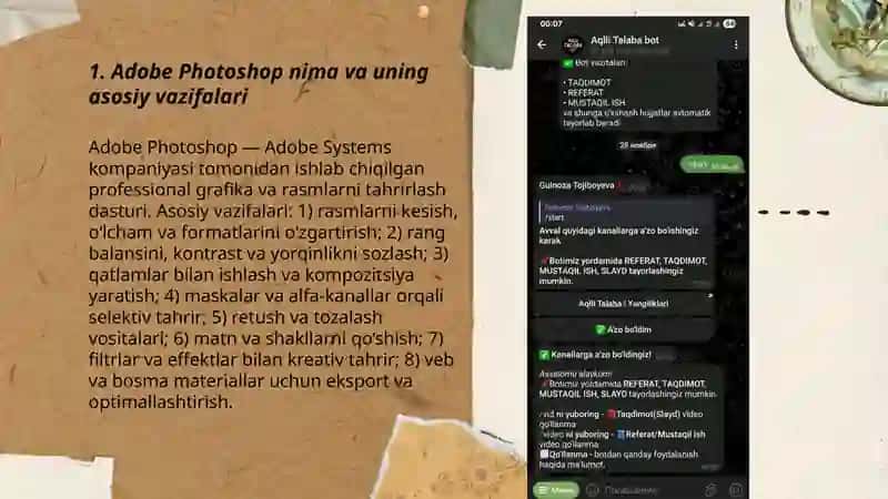 Adope photoshop dasturi va ishlash prinsipi 3