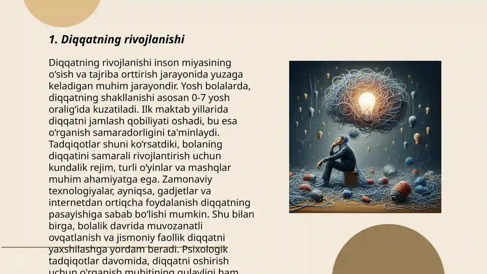 Psixik jarayonlarning vujudga kelishi 3