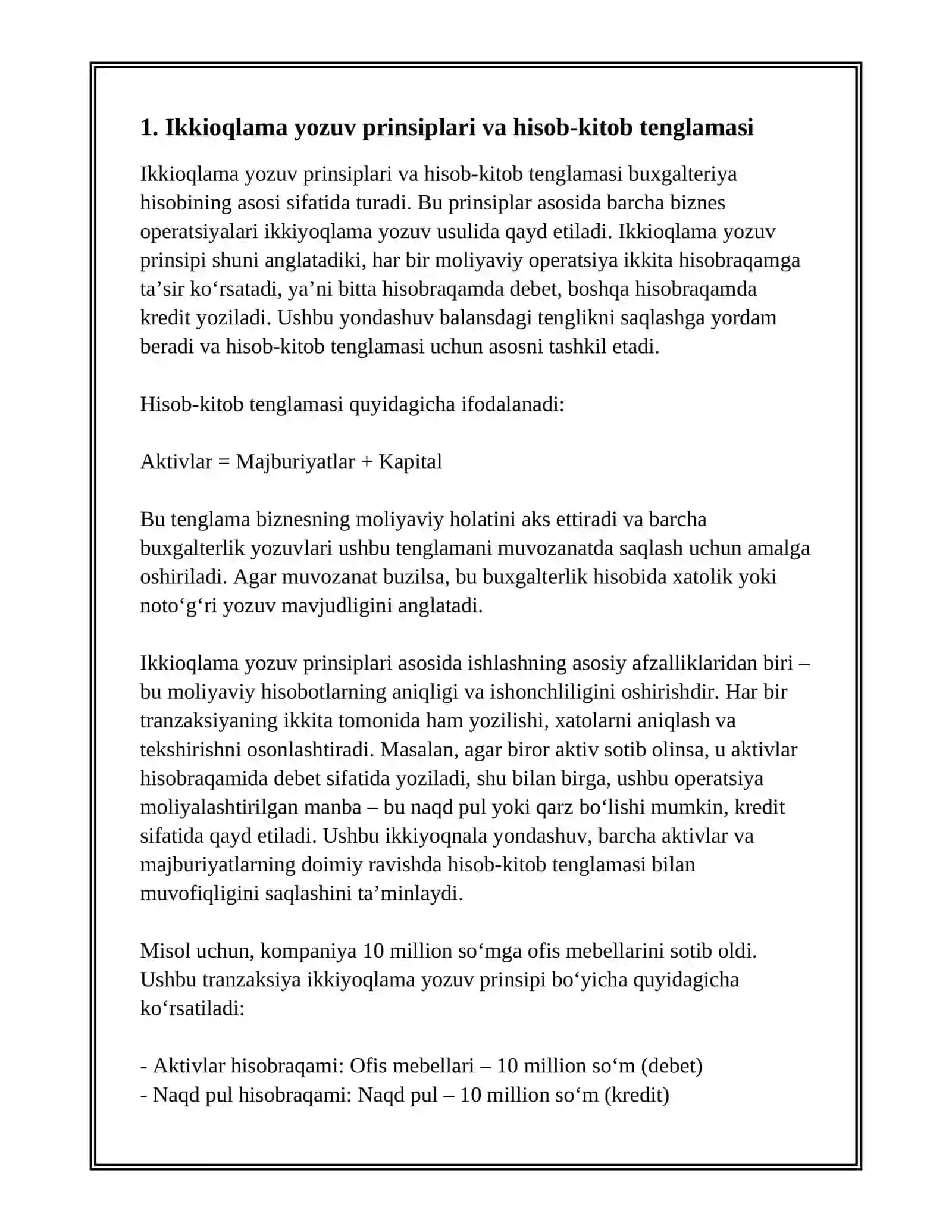 BIZNES OPERATSIYALARINI IKKIYOQLAMA YOZUVDA QAYD ETISH 3