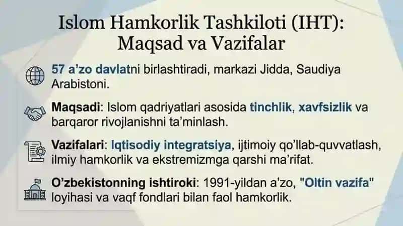 XALQARO DINIY TASHKILOTLAR FAOLIYATINING TARIXI VA ULARNING BARQAROR RIVOJLANISH MAQSADLARIGA ERISHISHDAGIAHAMIYATI 3