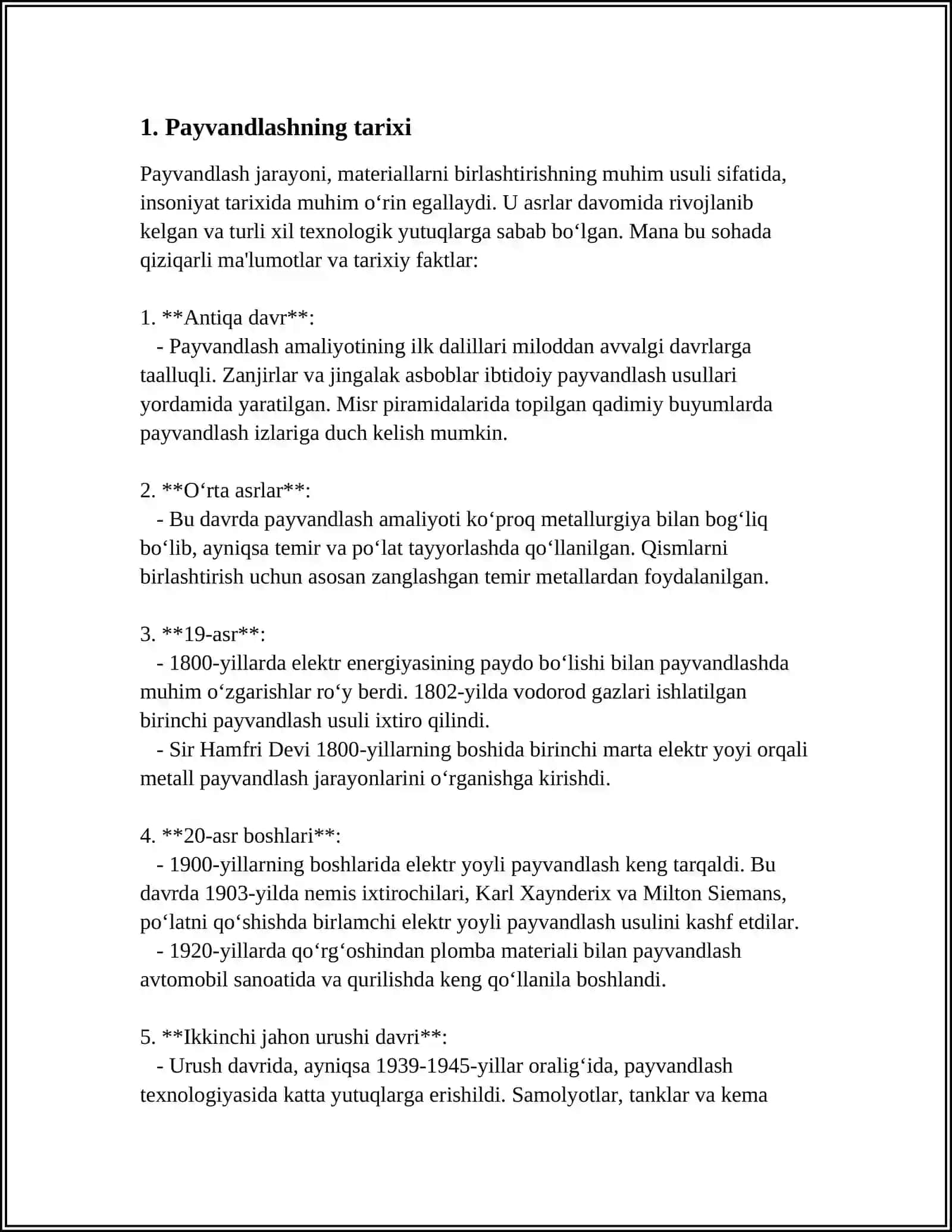 PAYVANDLASH MAVZUSIDA TAQRIZ YOZISH 3