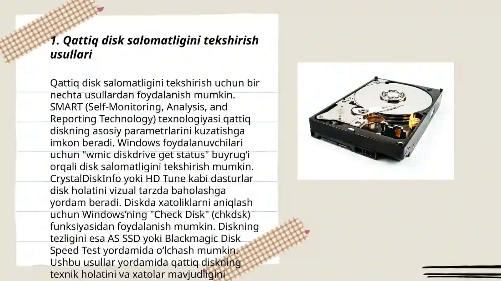 Qattiq disk qurilmalarini manitoring qilish 3