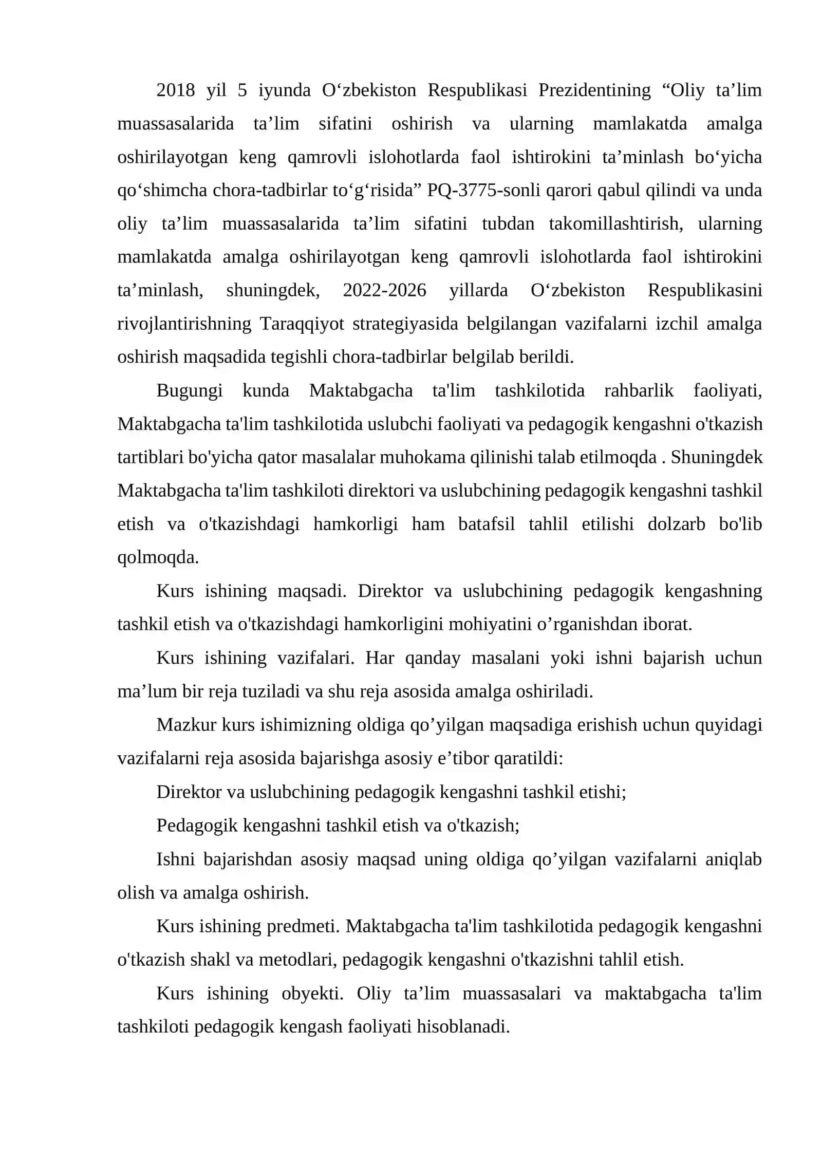 PEDAGOGIK KENGASH SHAKLLARI. UNDA KO'RILADIGAN MASALALAR 3