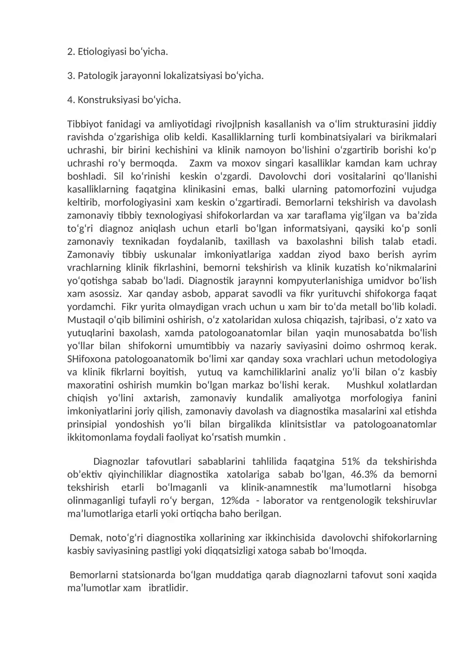 36-Mavzu.Klinik-anatomik taxlil. Vrachlar xatolari. Klinik-anatomik konferensiyalar, davolash-nazorat komissiyalari va ularning davolash-diagnostika ishidagi ahamiyati 3