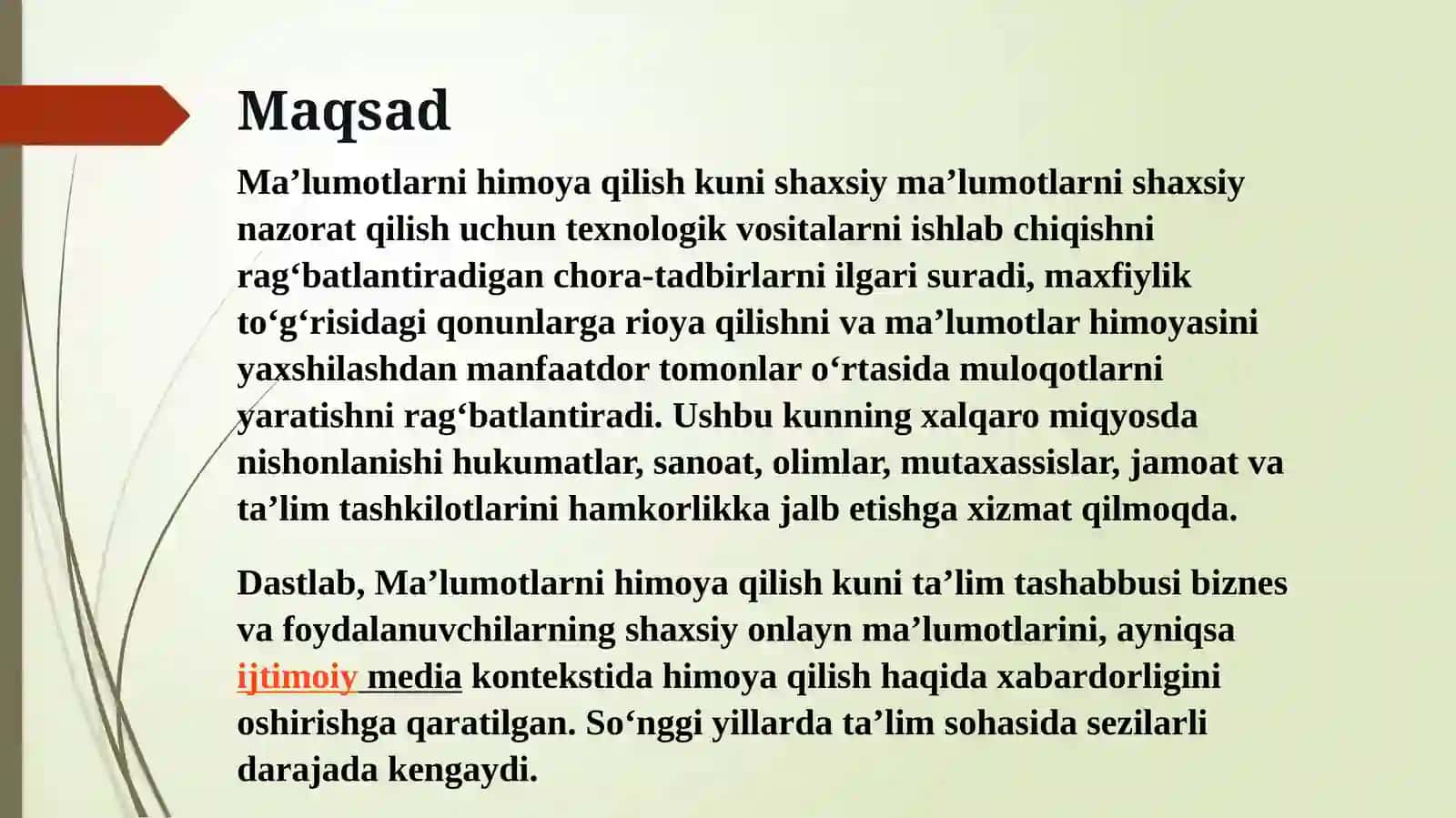 MA’LUMOTLARNIHIMOYAQILISHNINGTEXNIK VA DASTURIY VOSITALARI. MA’LUMOTLARNI HIMOYA QILISH USULLARI 3