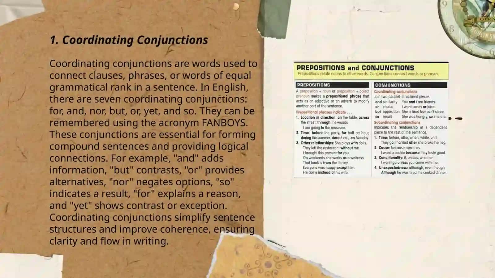 Plan: Conjunction and Discourse Markers 3