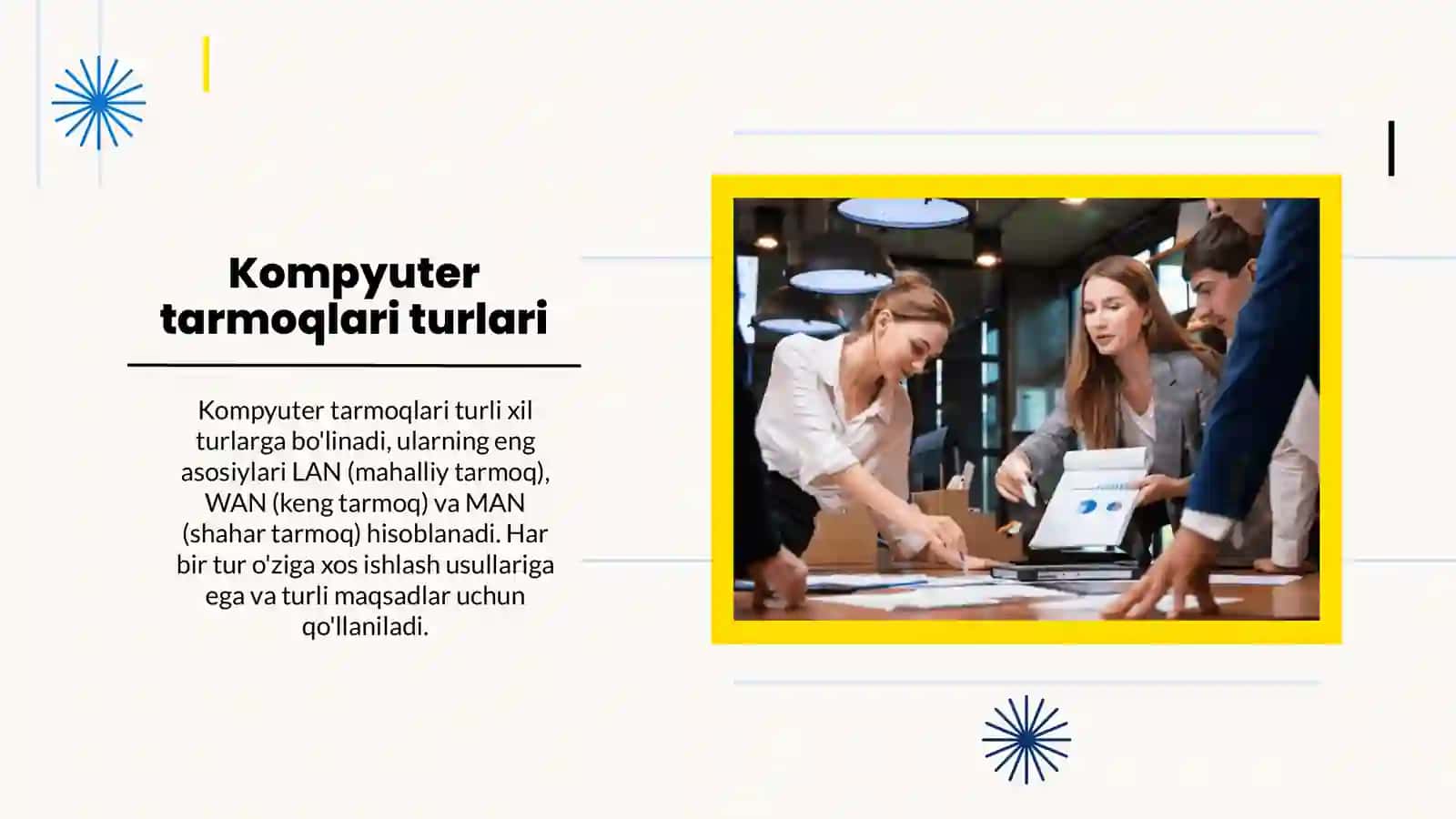 Kompyuter tarmoqlari vositalari va ularning turlari. 3