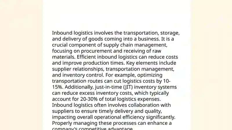 Types of logistics 3