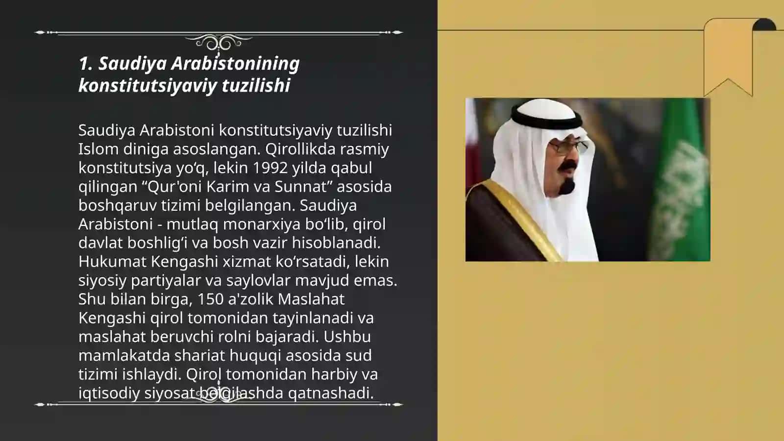 Saudiya arabistoni qqs haqida 3