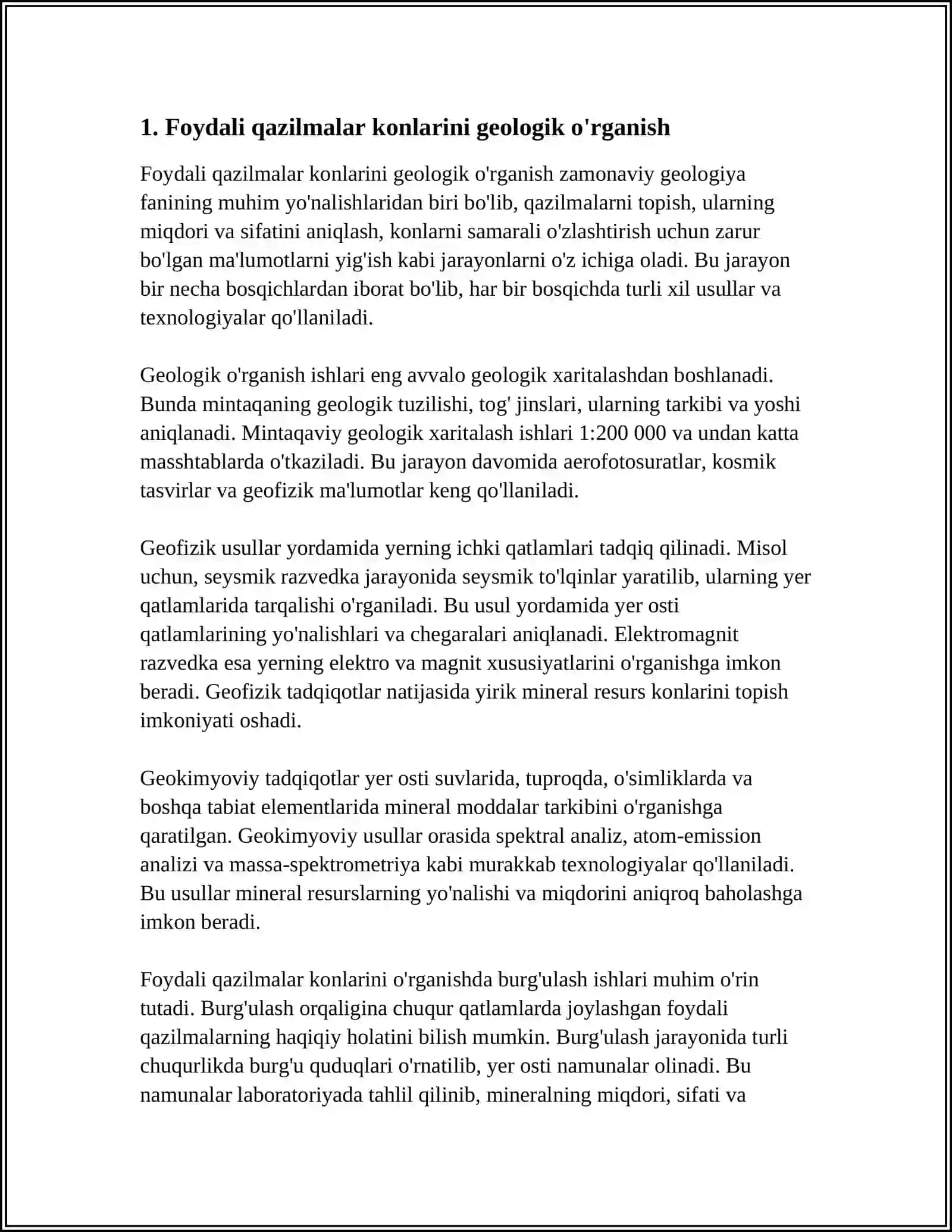 FOYDALI QAZILMA KONLARINI O‘ZLASHTIRISHNING TABIIY-TEXNIK TIZIMLARI 3