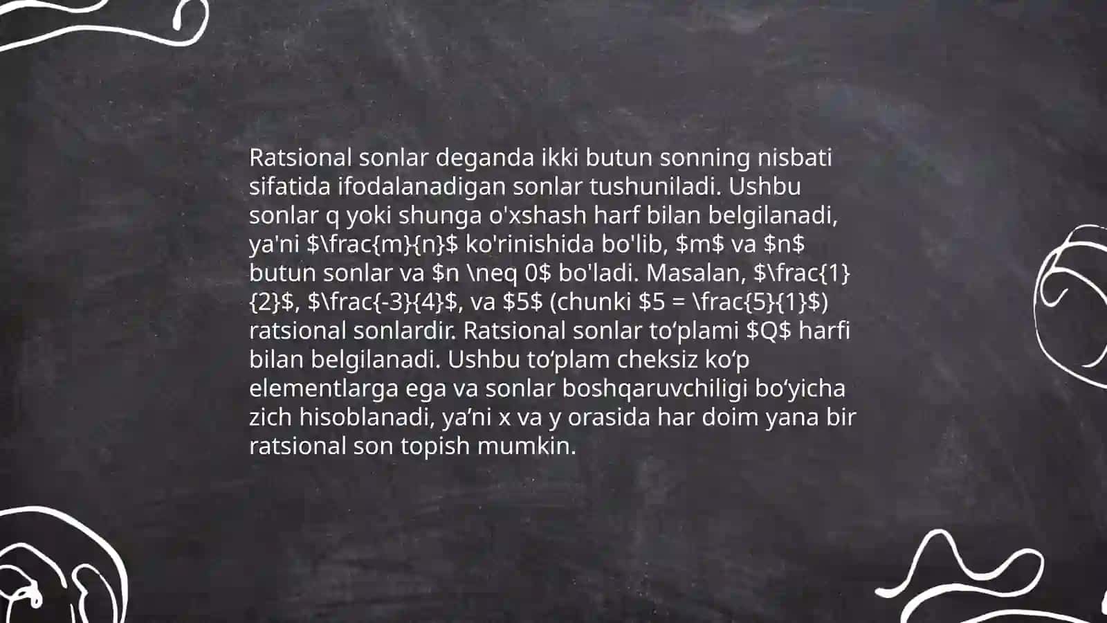 Ratsional kasrlar maydoni 3