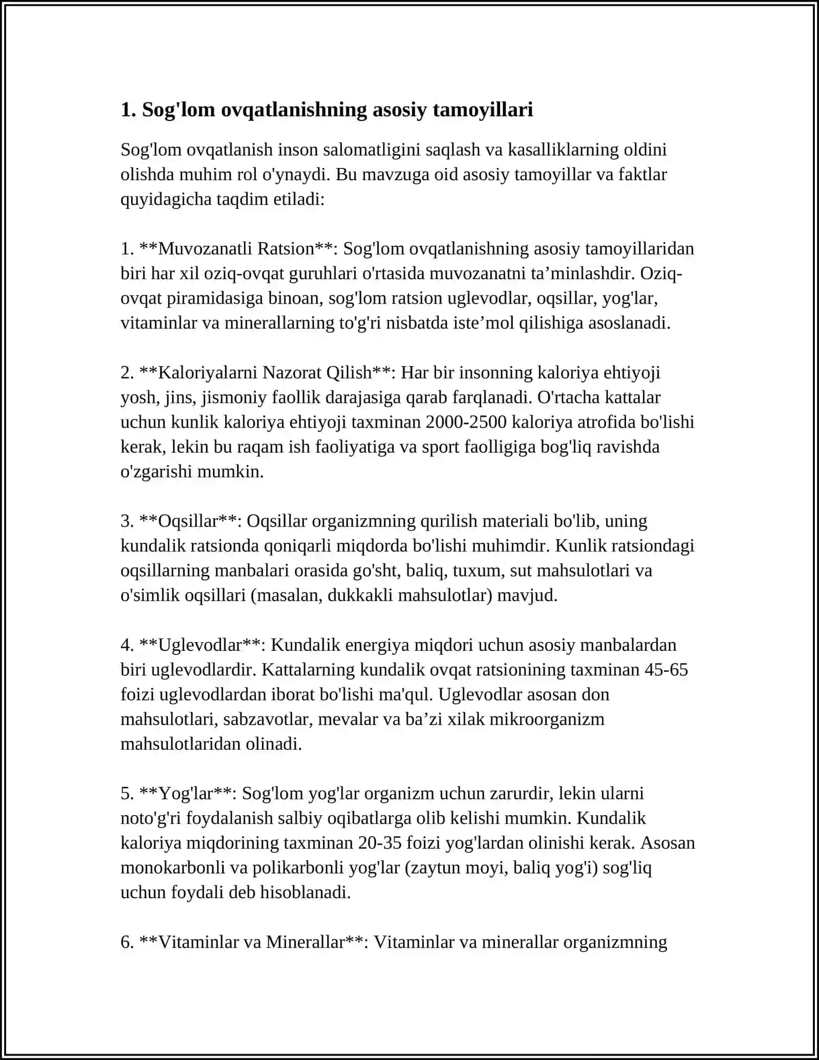 SOG’LOM OVQATLANISH HAQIDA TUSHUNCHA 3