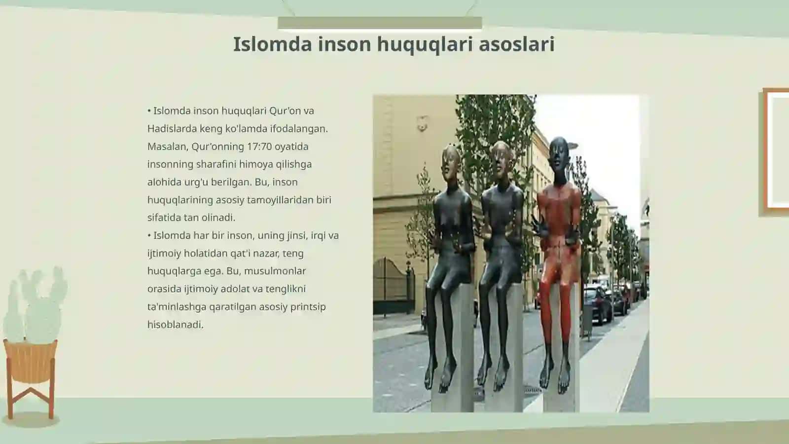 Islomda inson huquqlari himoyasi, ijtimoiy tenglik, adolat va tolerantlik 3