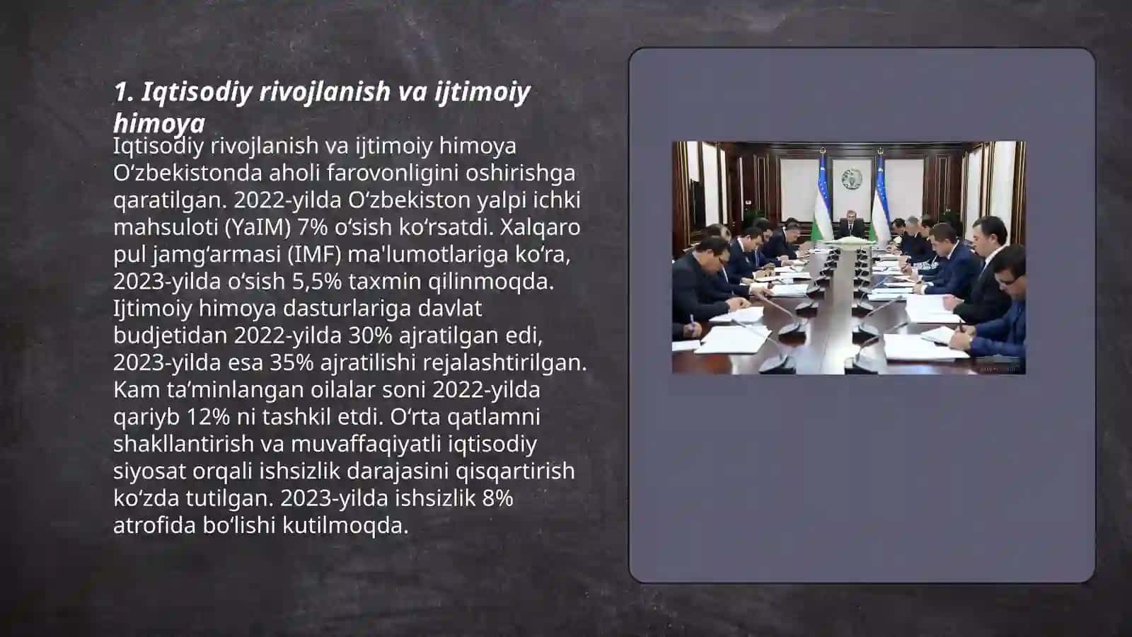 Iqtisodiy rivojlanish va ijtimoiy himoya 3