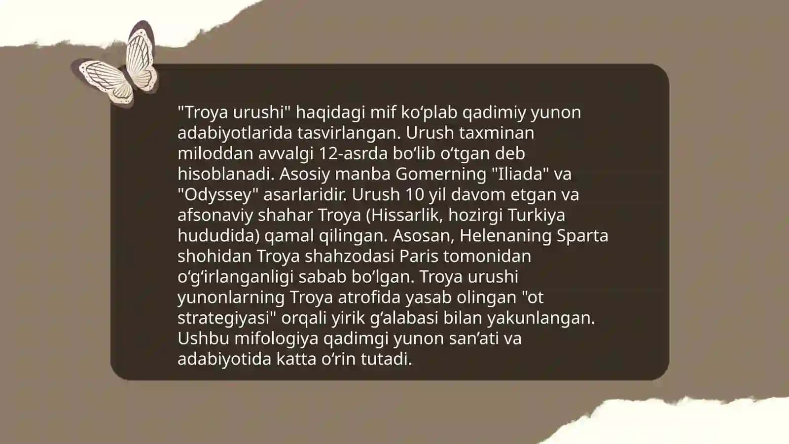 Gomerning "illiyada va Odisseya" asarida mifologik obrizlar 3