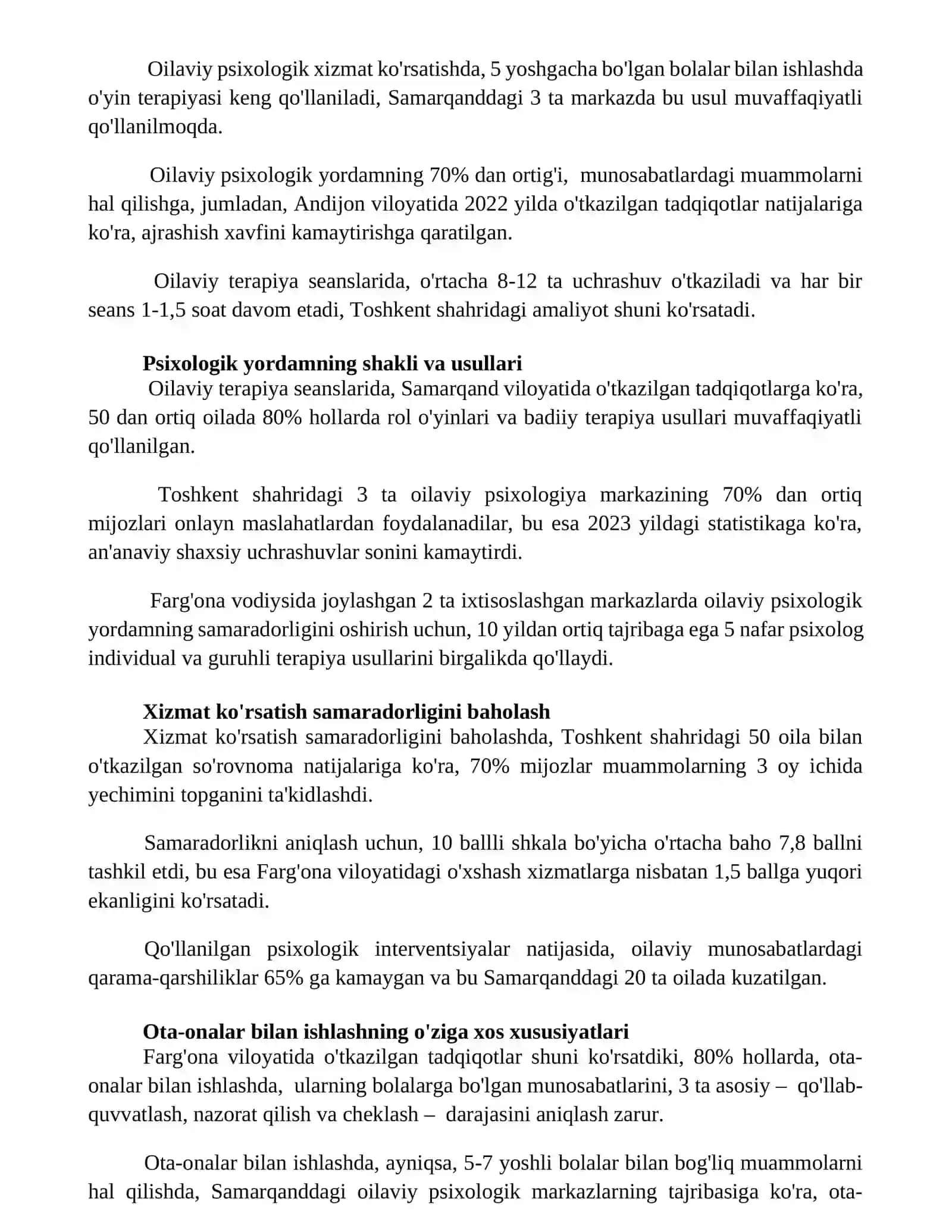 Oilaviy psixologik xizmat ko’rsatishning o’ziga xos xususiyatlari 3