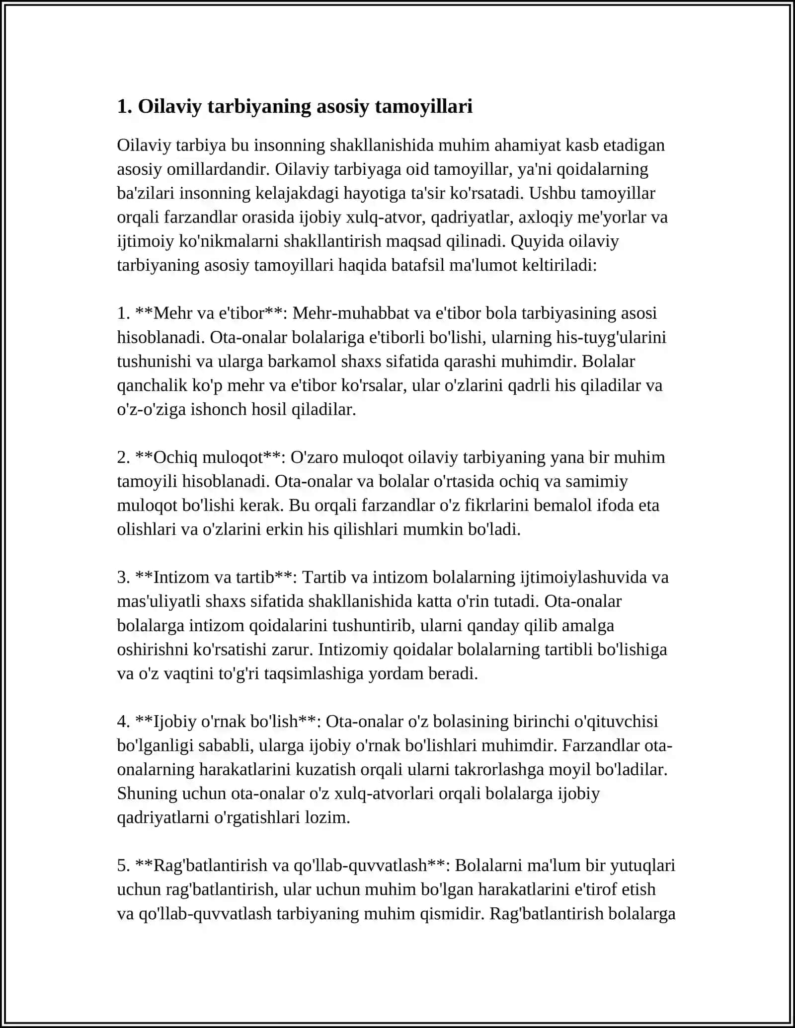 OTA-ONALAR BILAN HAMKORLIKNI YO'LGA QO'YISHNING PEDAGOGIK-PSIXOLOGIYA SHART-SHAROITLARI 3