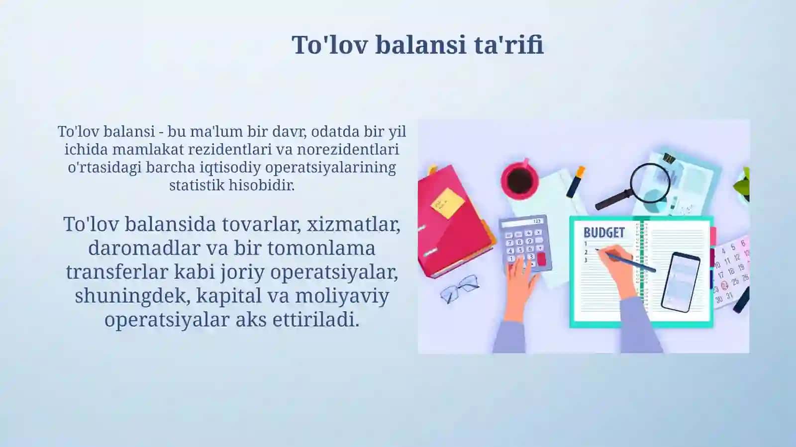 To'lov balansi tushunchasi vauningtuzilishi 3