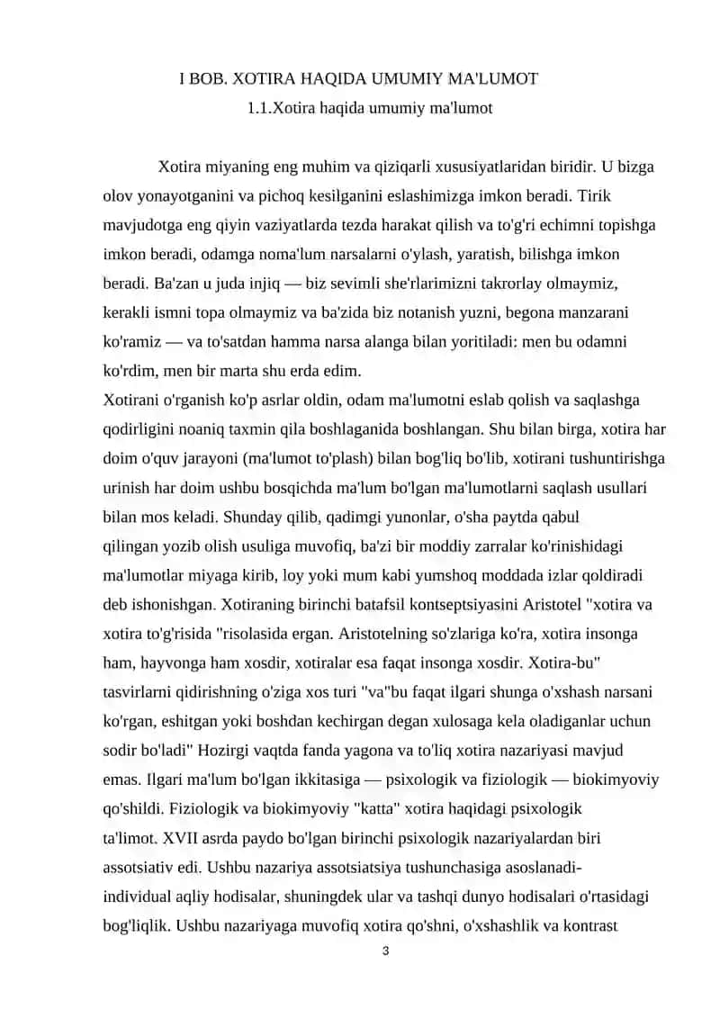 Xotiraning buziliashi va rivojlanishi 3