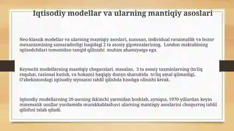 Iqtisodiy Nazariyalarni Tahlil Qilishning Mantiqiy Usullari 3