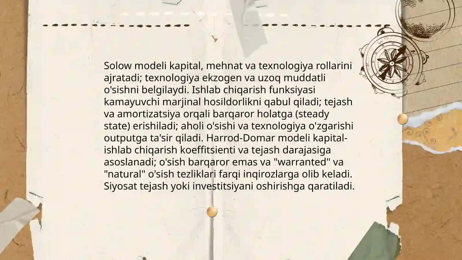 Iqtisodiy o'sish modellarining qiyosiy tahlili 3