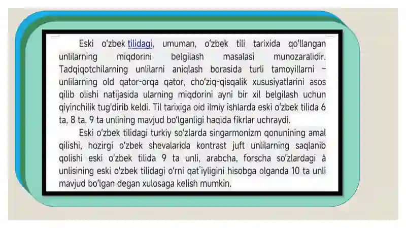 UNLI TOVUSHLARNING TARIXIY TARAQQIYOTI 3