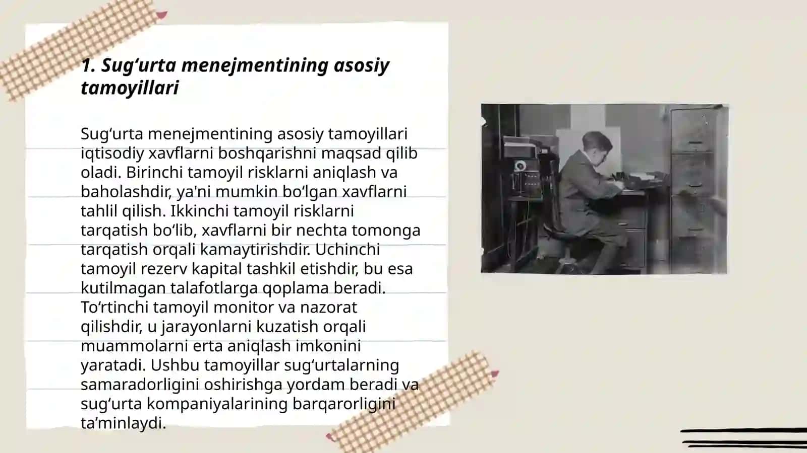 Sugʻurta Menejmenti va personalini boshqarish 3