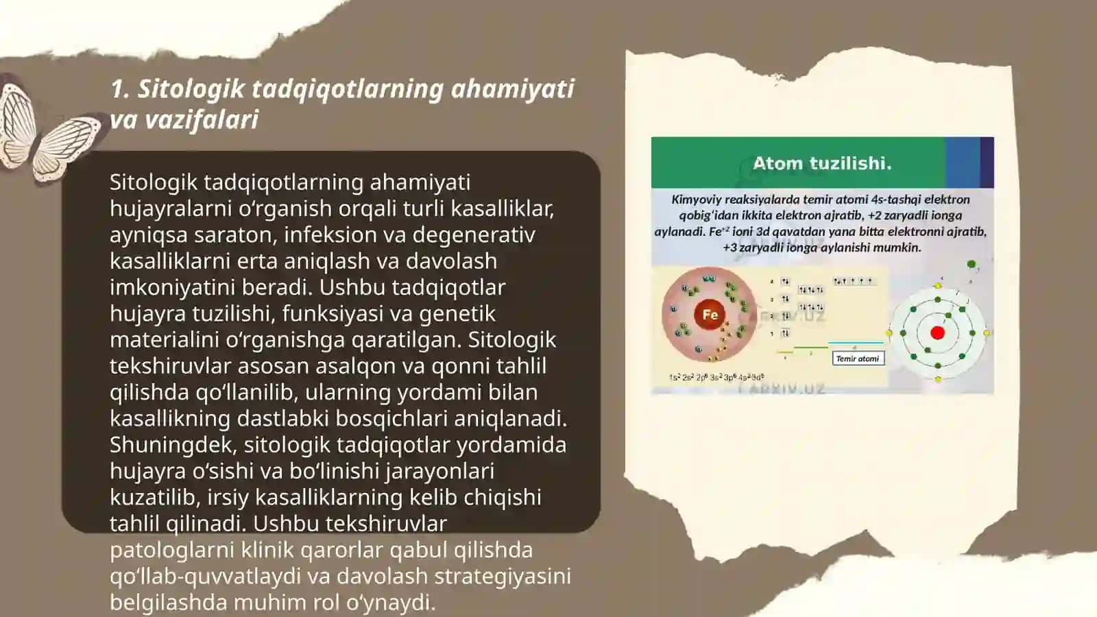 Biologiya (Sitologiya va genetika asoslari) o'qitish metodikasi xususiy masalalari 3