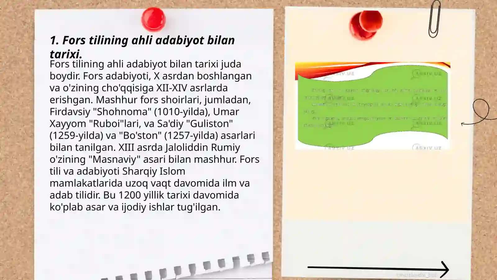 Fors tilining manbaalarda tutgan o'rni 3