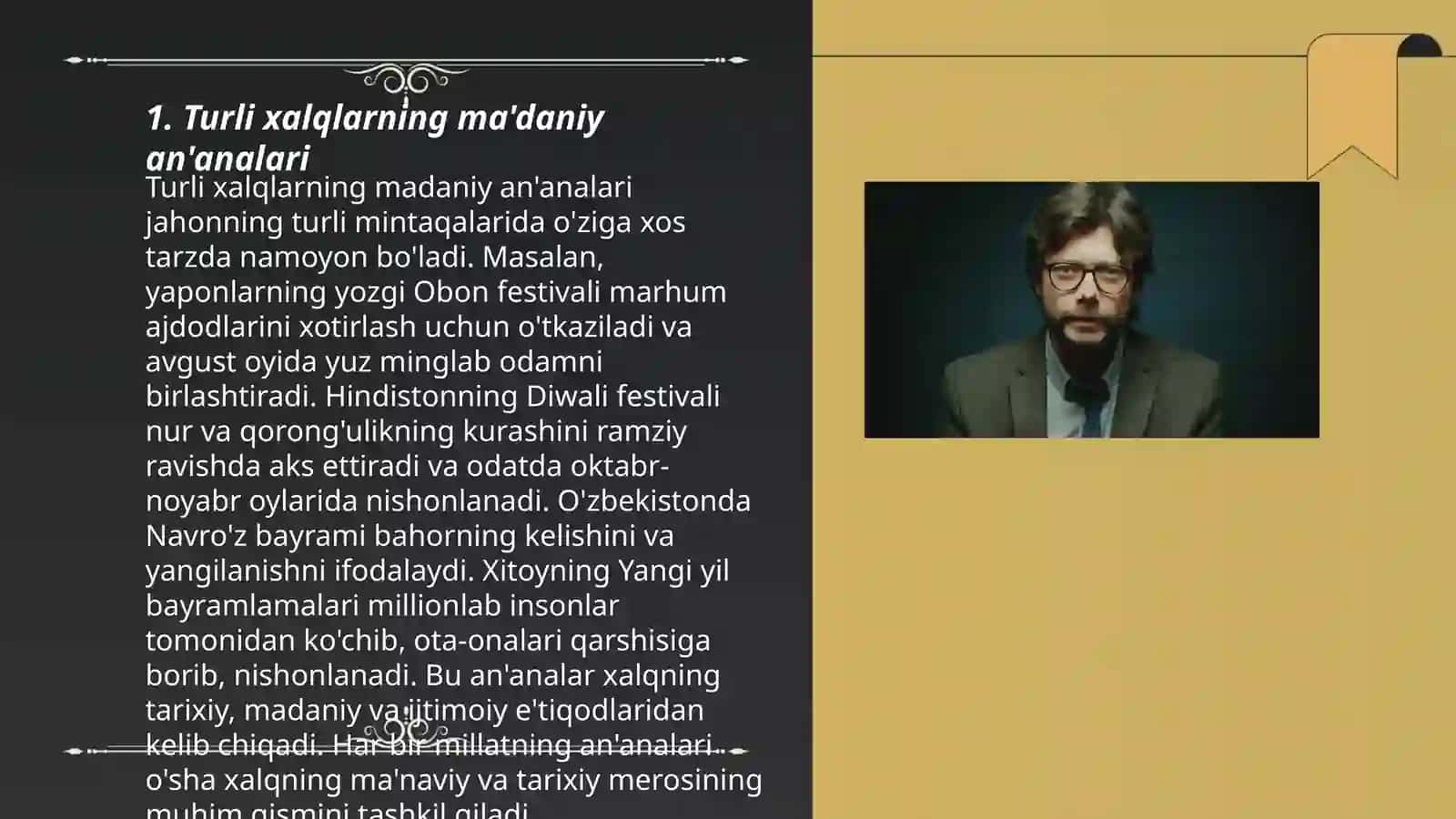 Turli xalqlarning ma'daniy an'analari 3
