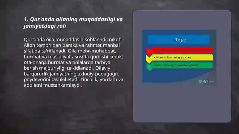 Qur'on-islom dinining muqaddas kitobida oila va ayollarga munosabat 3