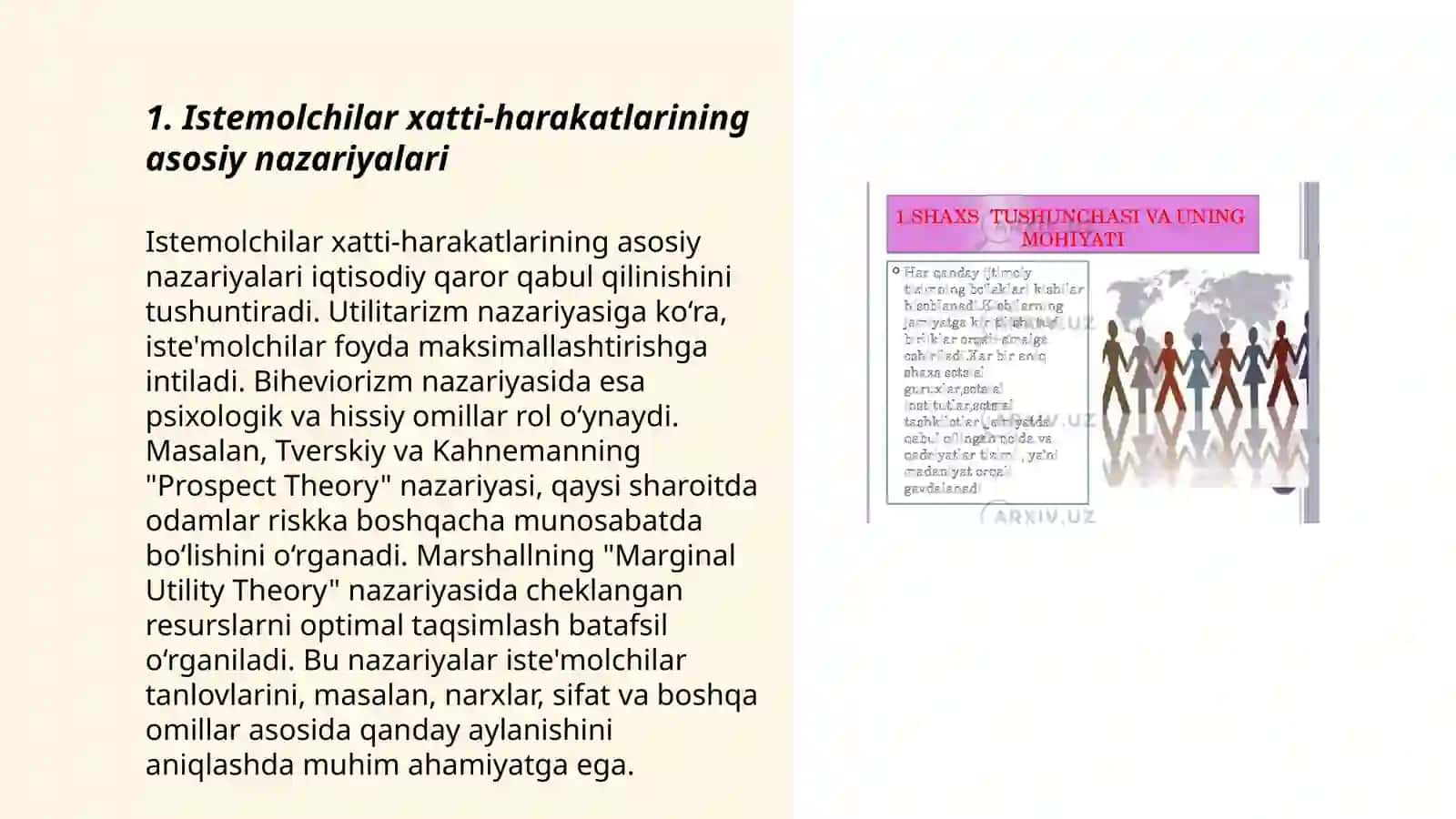 Istemolchilar hati-harakat nazariyasi 3