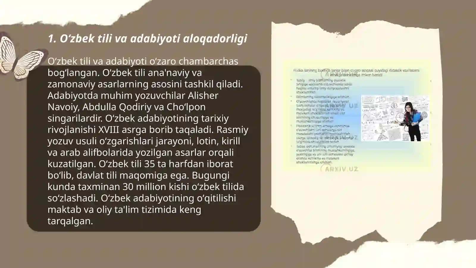 Oʻzbek tili oʻqitish metodikasining boshqa fanlar bilan aloqadorligi 3