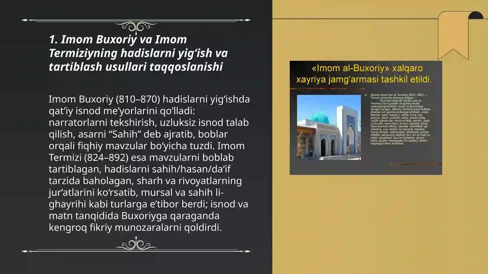 Dinshunoslik fanidan mustaqil ta'lim uchun tayyorlagan taqdimoti 3
